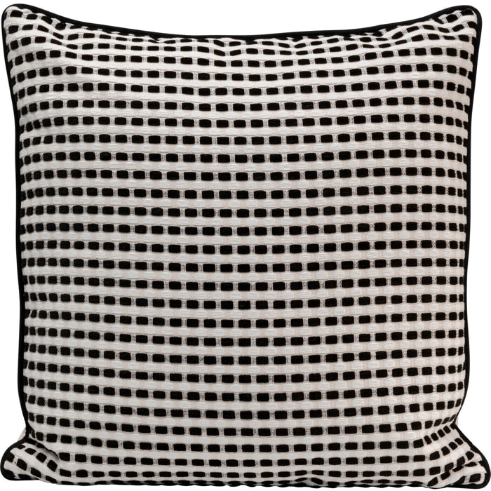 Coussin Jacky noir et blanc Kare Design