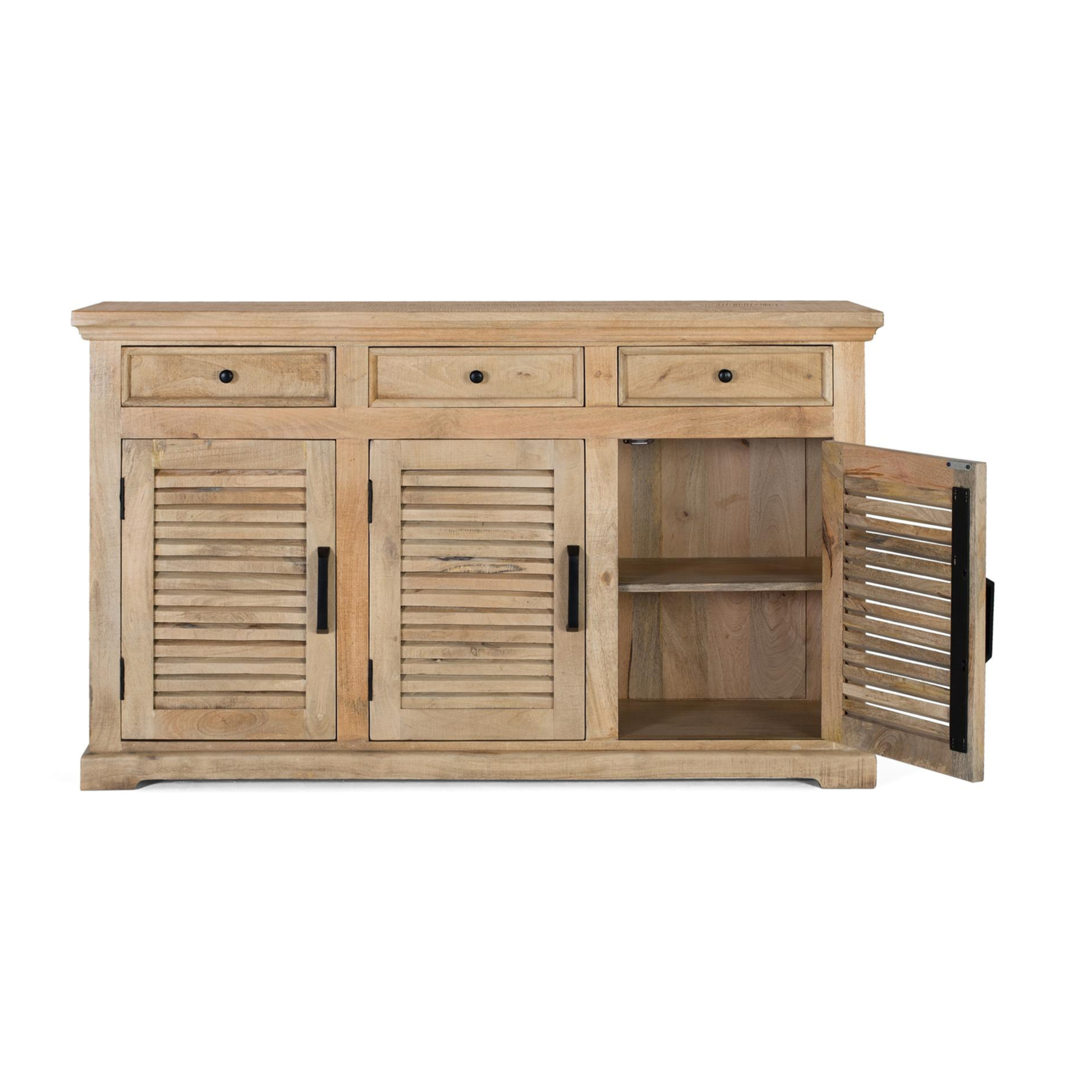 Aparador de Madera de Mango Estilo Rústico Contemporáneo