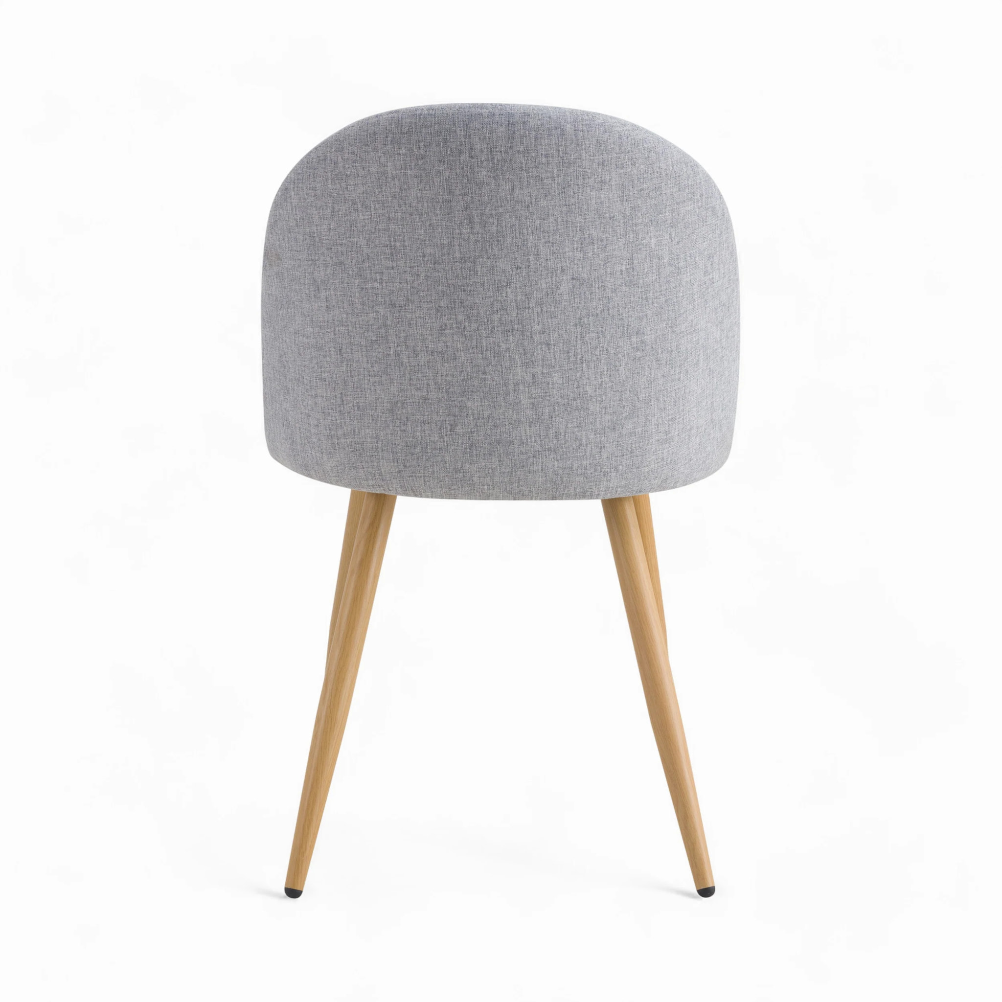 Pack 4 chaises en tissu gris foncé et gris clair - Cozy