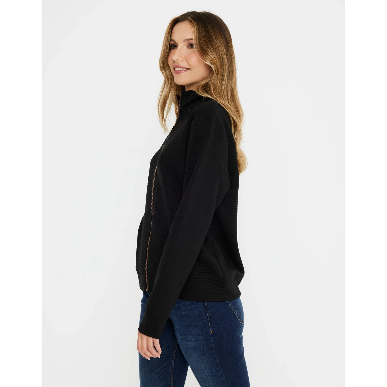 Chaqueta Cremallera Negro - Tigia