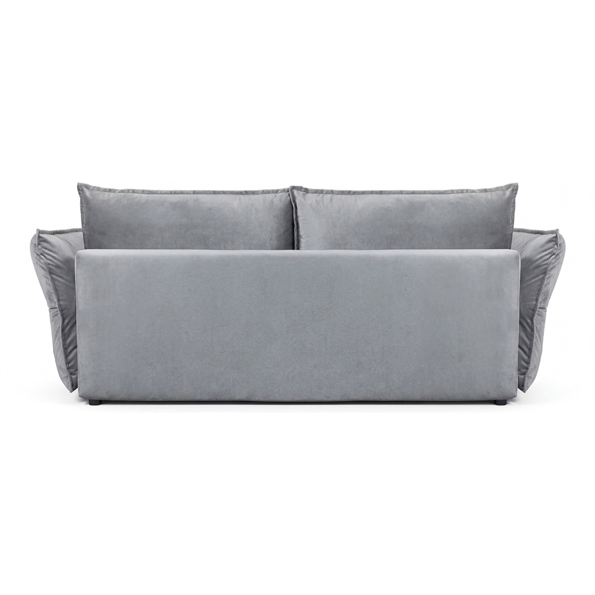 Canapé Velours Droit Convertible Verduro - 3 Places