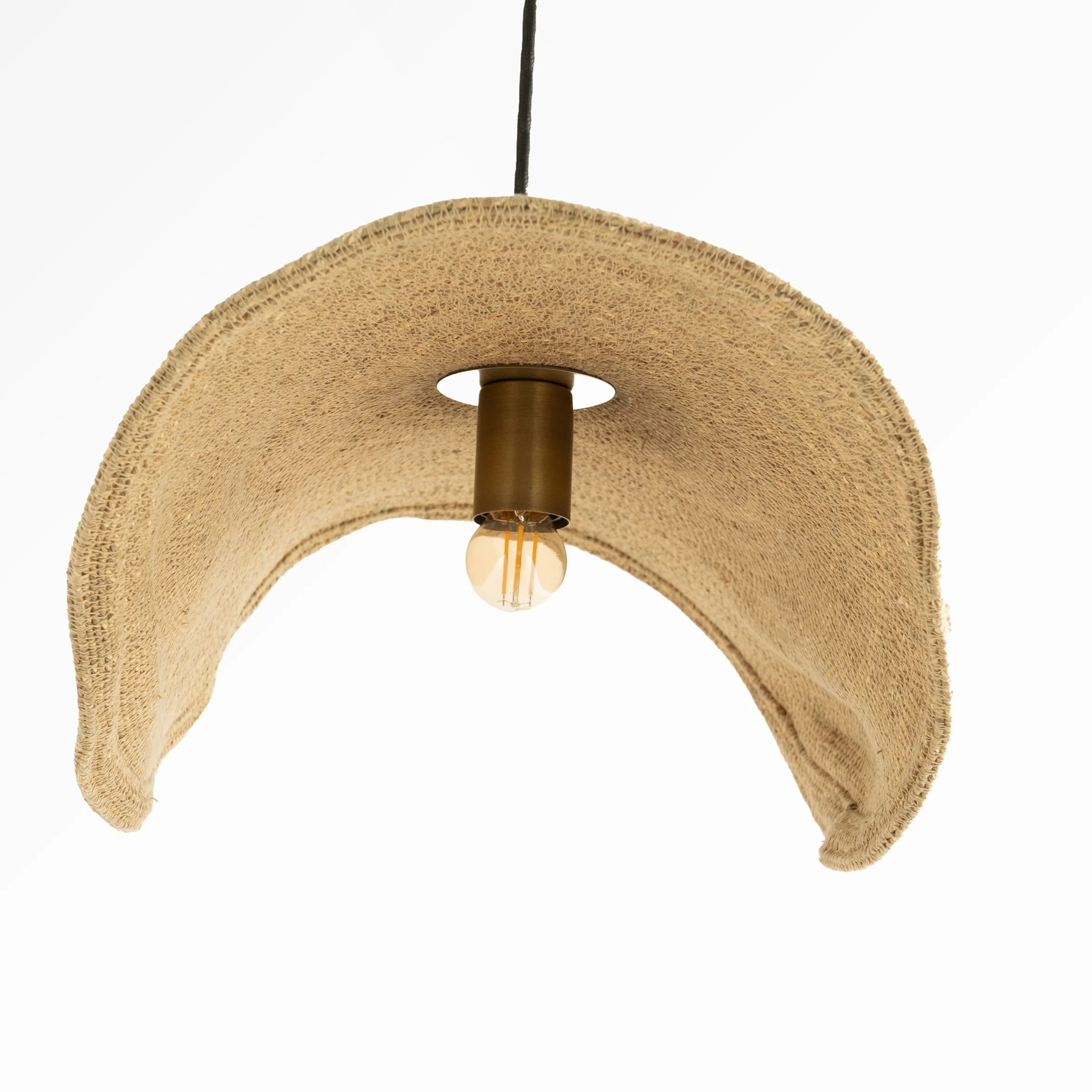 Suspension en matière naturelle et métal 61 cm - Maho