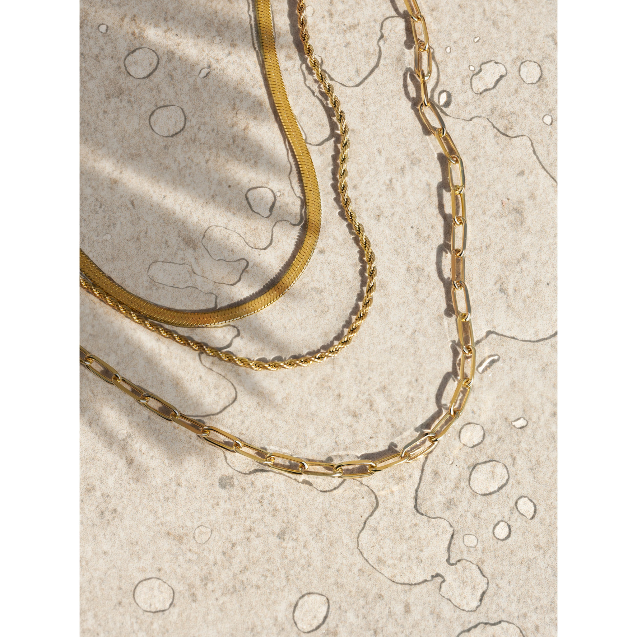 Collana Cord in Acciaio Placcato Oro