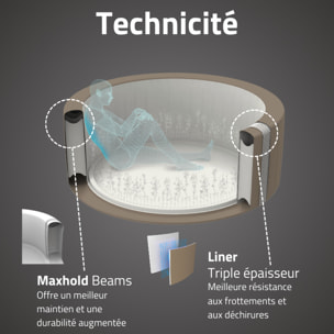 Bestway Spa gonflable rond Lay-Z-Spa Palm Springs AirJet 4-6 personnes
