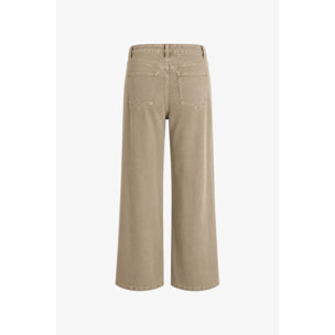 Pantaloni Esercito wide leg kaki donna