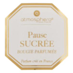 Bougie parfumée Elisa praline rose - caramel transparent 200g