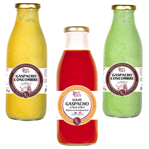 Trio de Gaspachos Frais - 3 x 50 cl - France - Raoul Gey