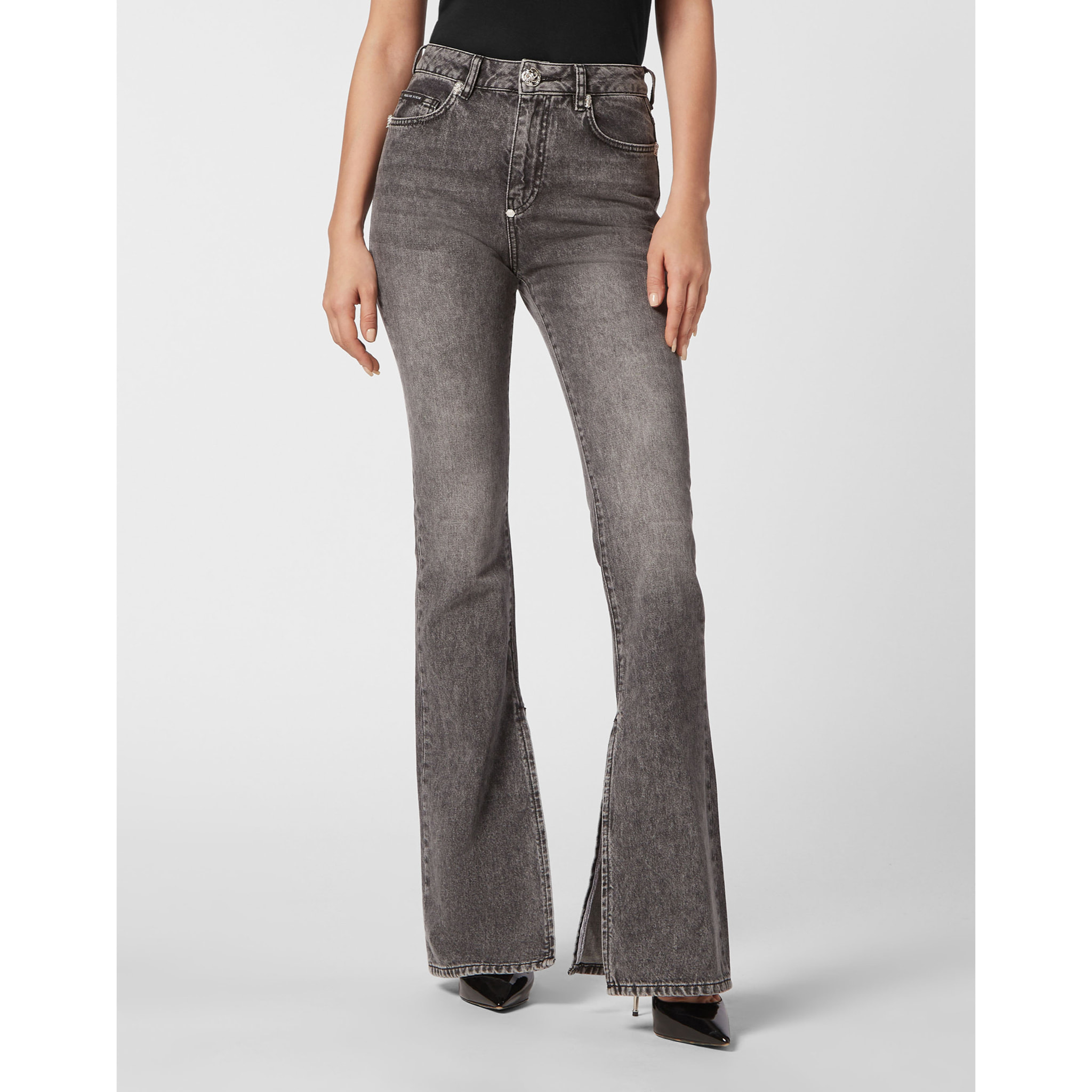 PHILIPP PLEIN Vaqueros Flare Fit SKULL