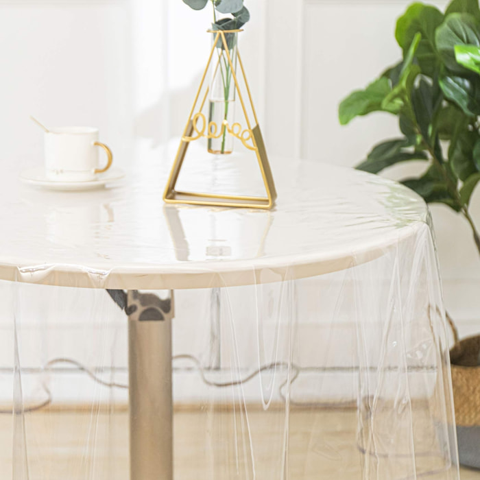 Nappe ronde transparente - Transparent