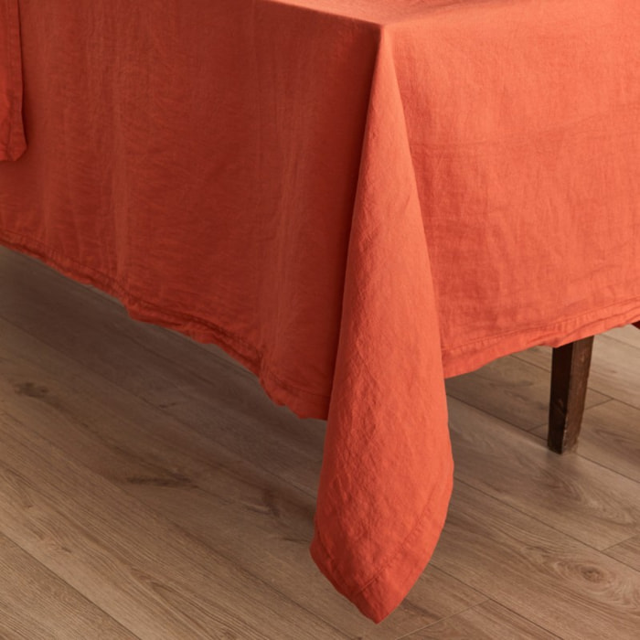 Nappe chanvre coton ORGANIC terracotta