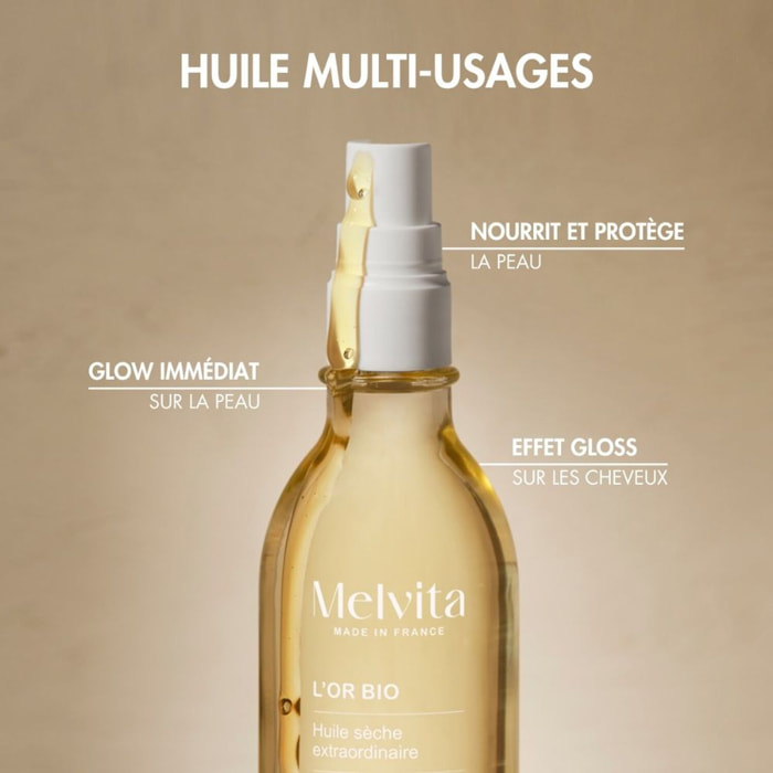 La Routine Nourrissante - Coffret Huile Or Bio 50ml + 2 Produits