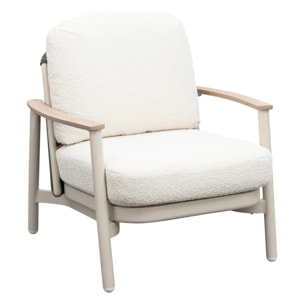 Fauteuil de salon de jardin Mylore argile