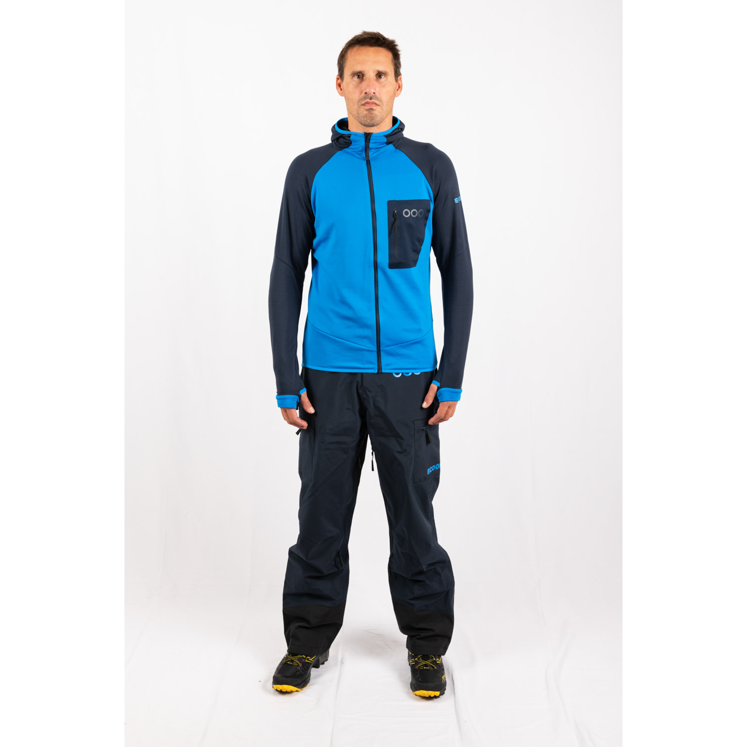 Chaqueta ECOActive Light Insulated Jacket with cap marca ECOON - Azul claro / Azul