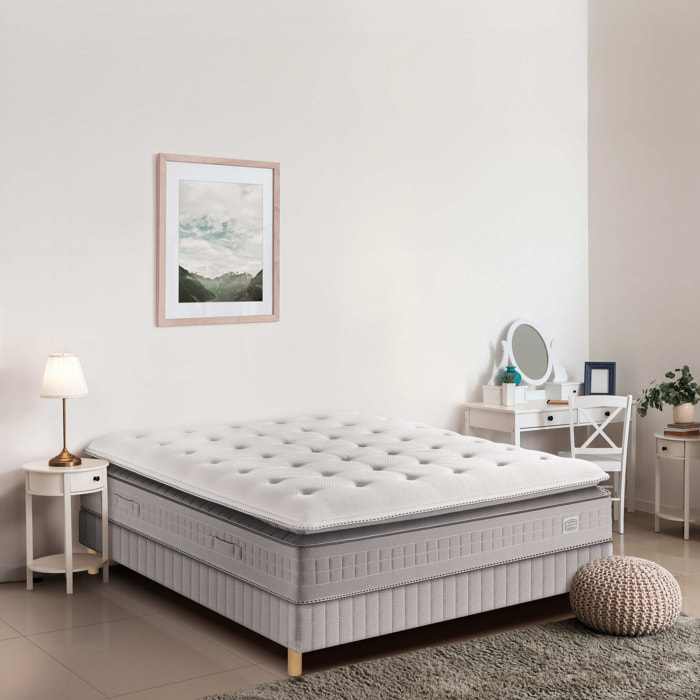 Ensemble EXTENSION matelas H29 Hybride, ferme, sommier