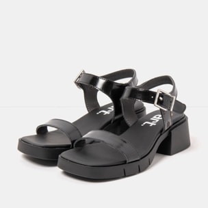 Sandalias con tacón 2060 NAPPA SHINNY BLACK / VARSOVIA color Black