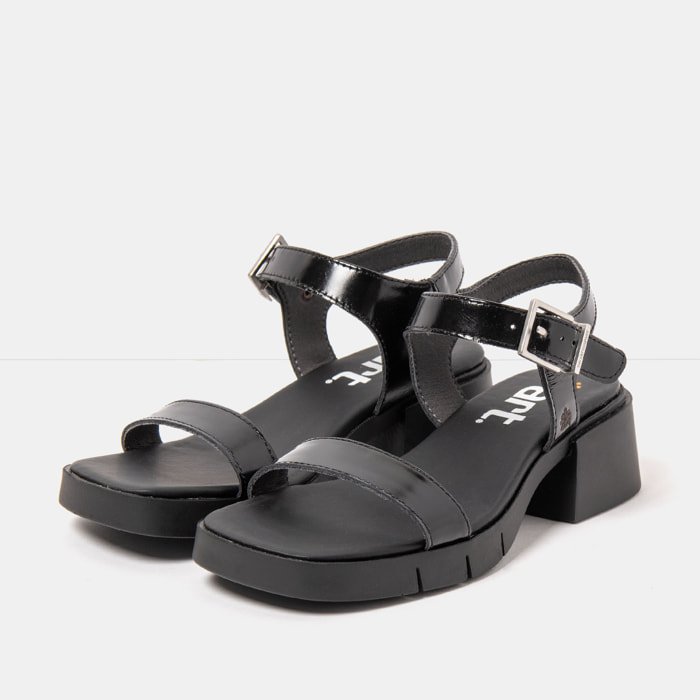 Sandalias con tacón 2060 NAPPA SHINNY BLACK / VARSOVIA color Black