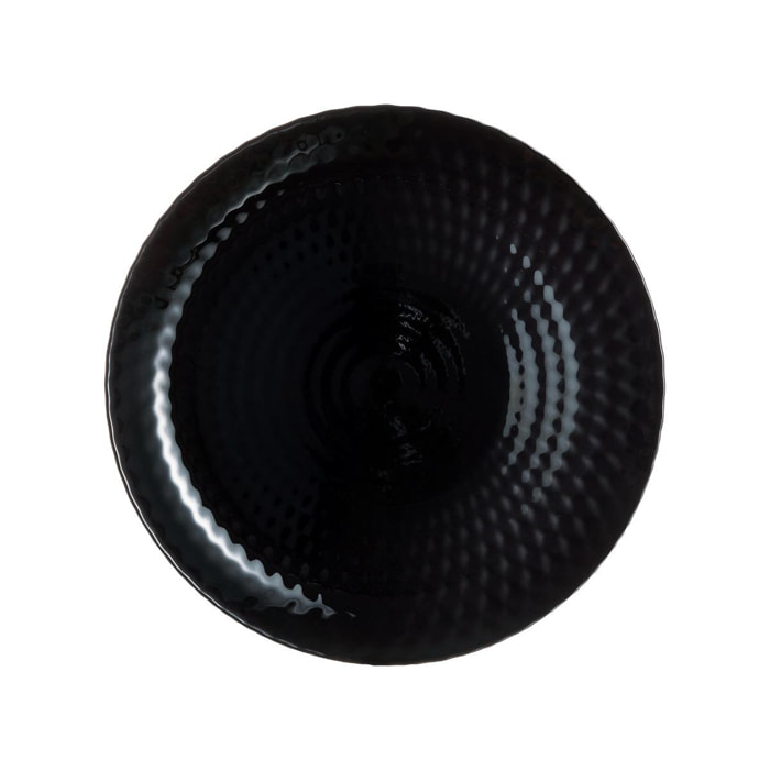 Assiette plate noire 25 cm Pampille - Luminarc
