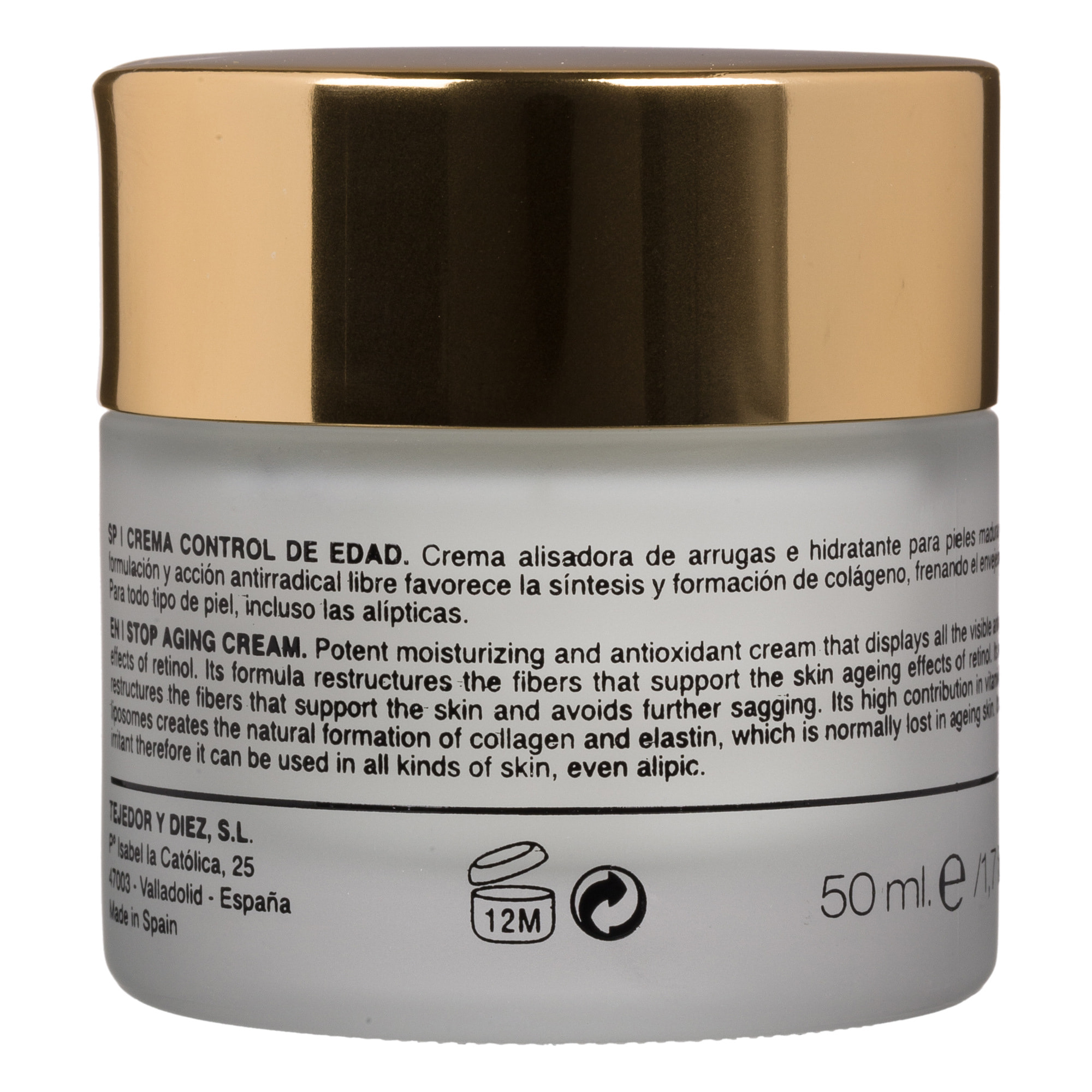 Crema No Rughe Con Retinolo E Vitamina C 50 Ml.