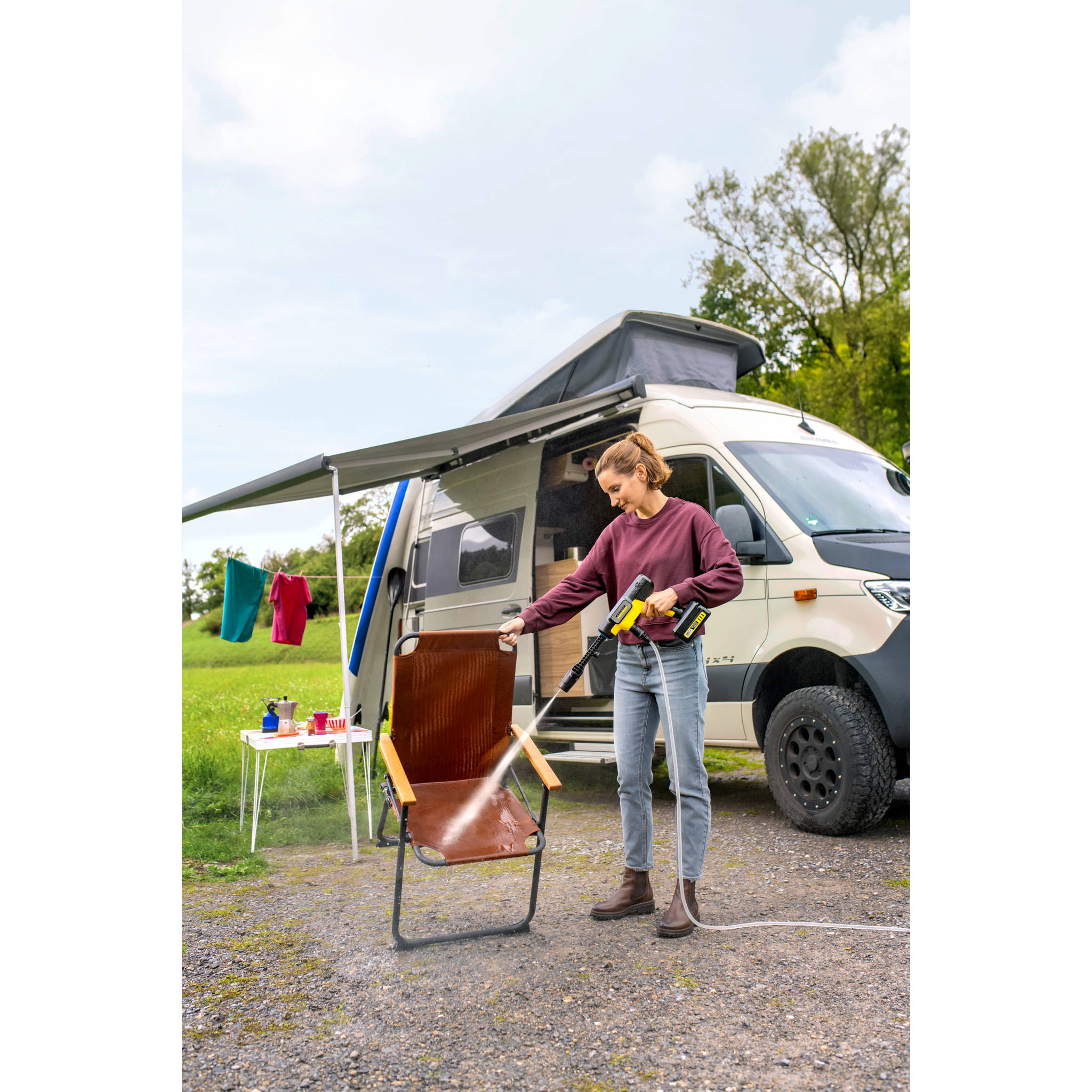 Nettoyeur pression sans fil KARCHER OC 7-18 avec batterie 18V - 24 bars / 200L/h