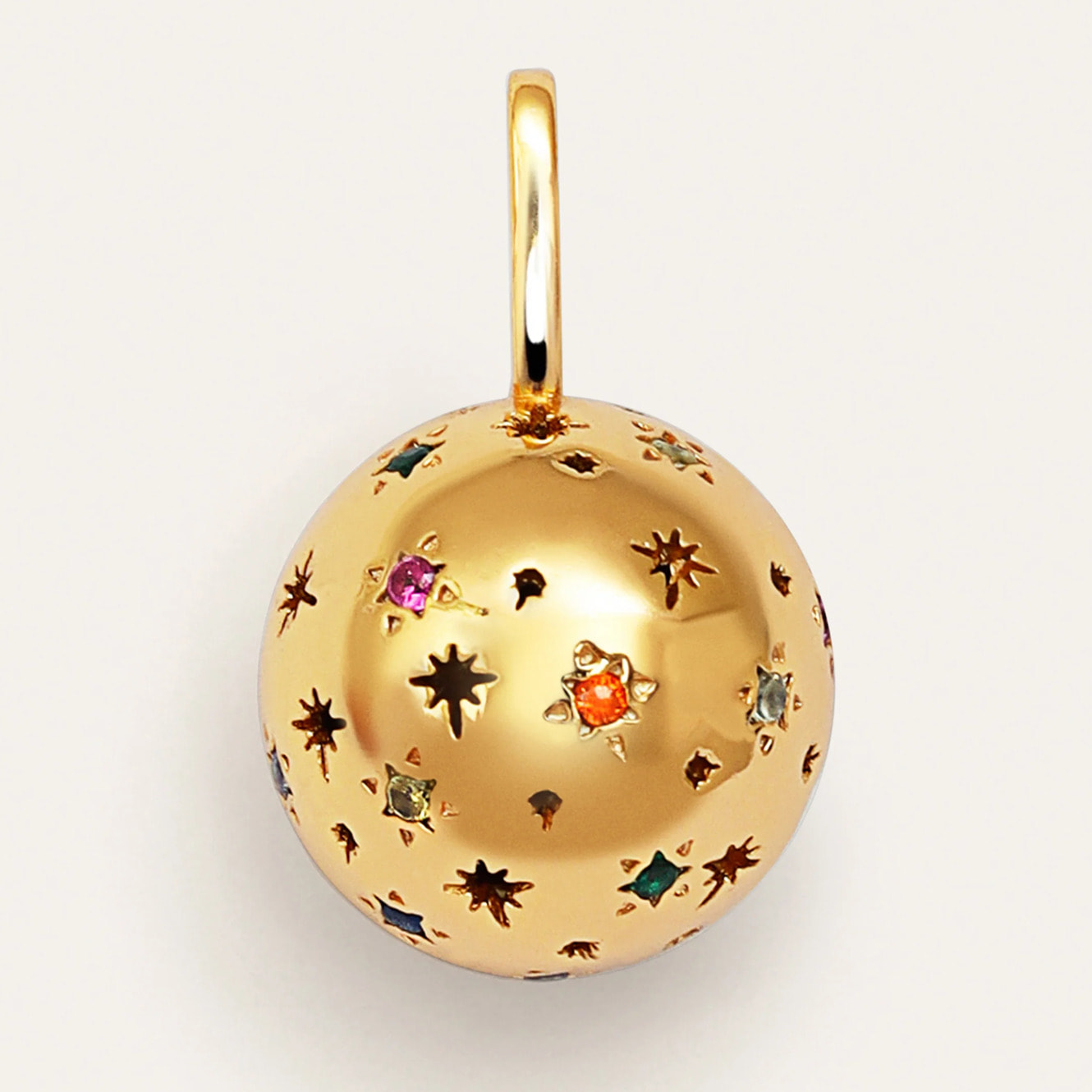 Charm Llamador de Ángeles Baño Oro