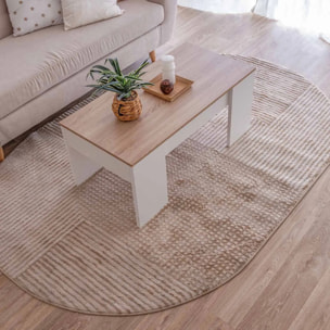 Alfombra tulia beige 235x160cm