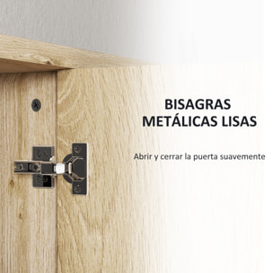 Armario de Baño con Espejo Armario con Espejo para Baño con Estantes Estilo Moderno 60x20x60 cm Madera Natural