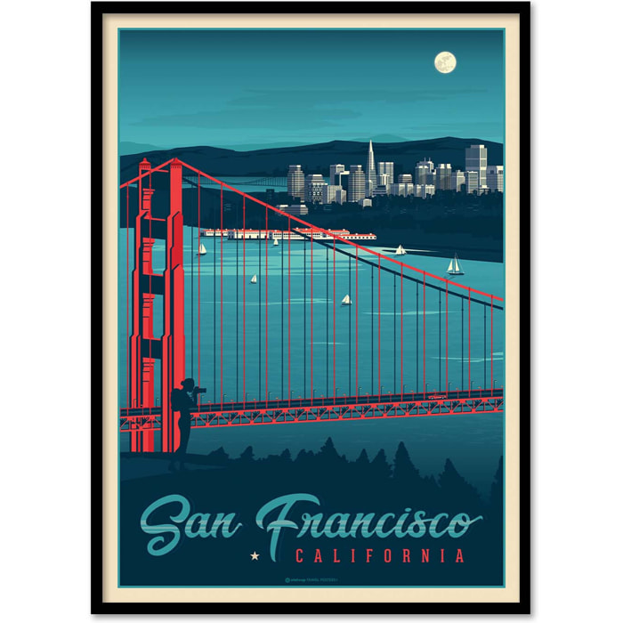 Affiche - San Francisco - Olahoop Travel Posters
