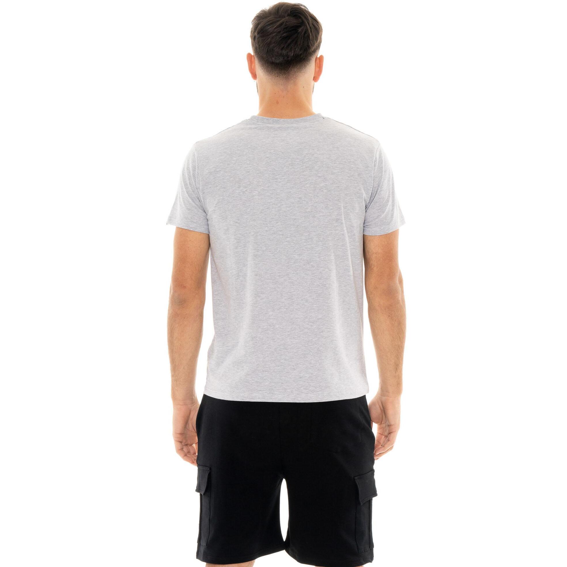 T-shirt in cotone da uomo a maniche corte Leone Basic