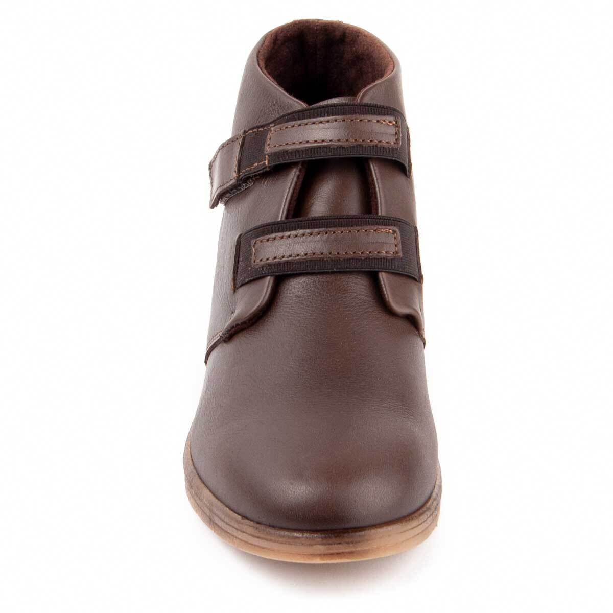 Botín De Cuña - Marrón - Altura: 4 Cm