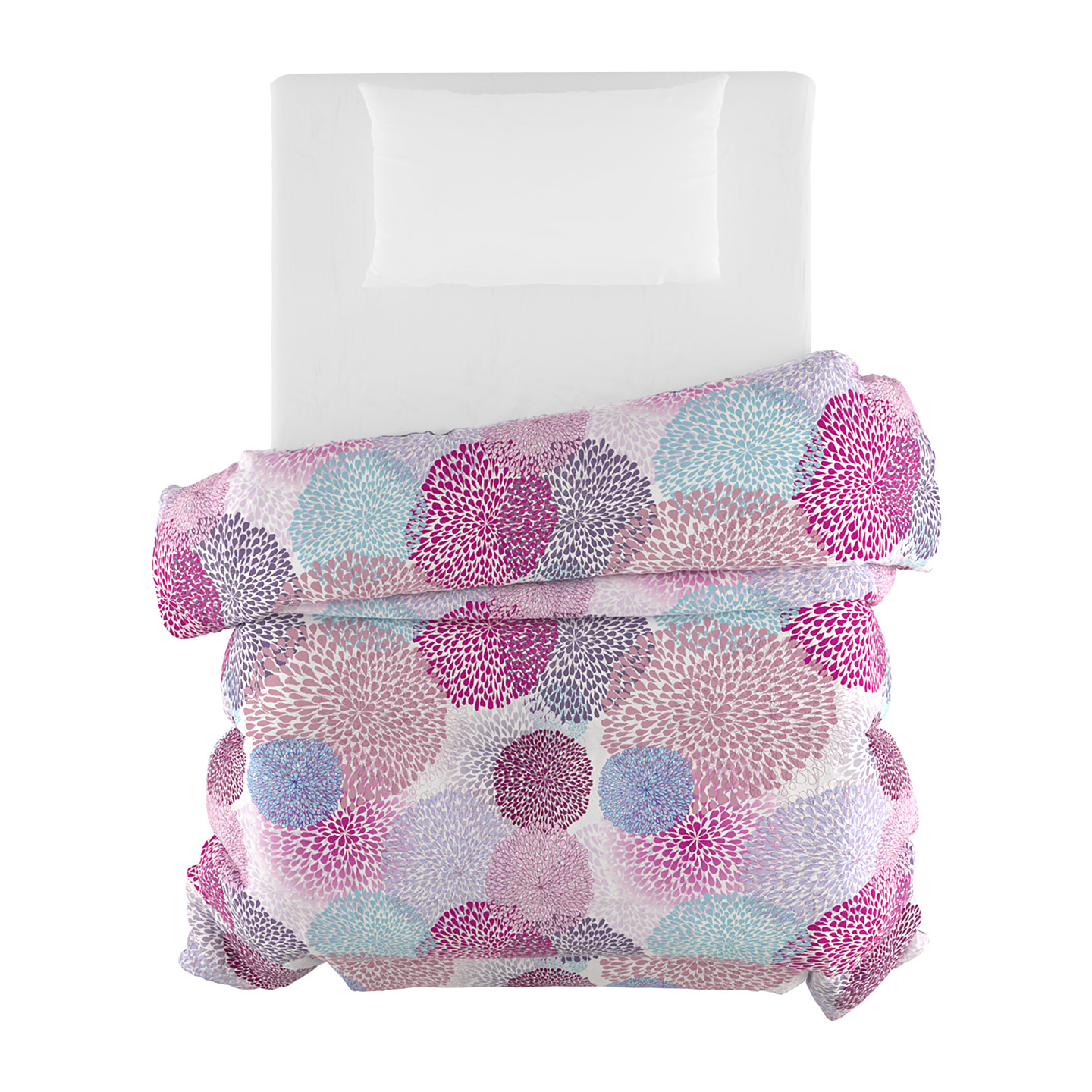 TRAPUNTA BASIC INVERNALE STAMPATA SINGOLO, SOFFIONI