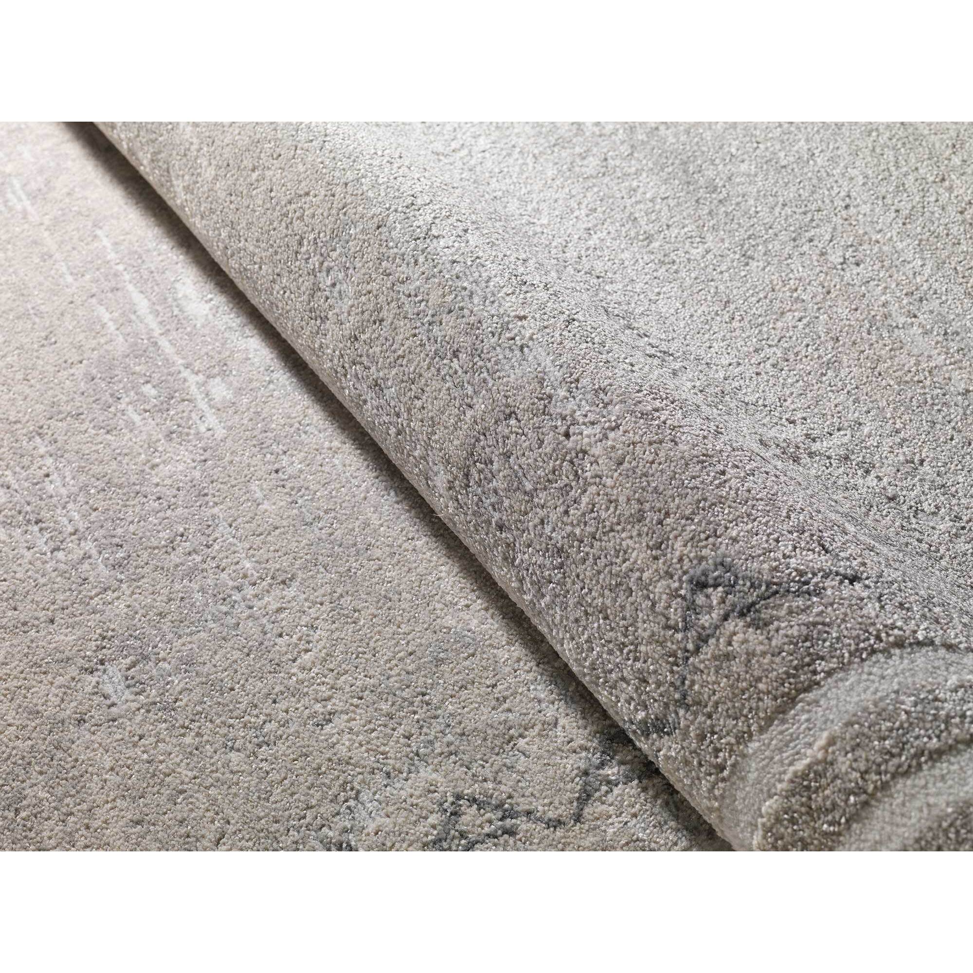 HL-IDENTITY Alfombra estilo Ã©tnico de pelo corto en color plata, varias medidas disponibles