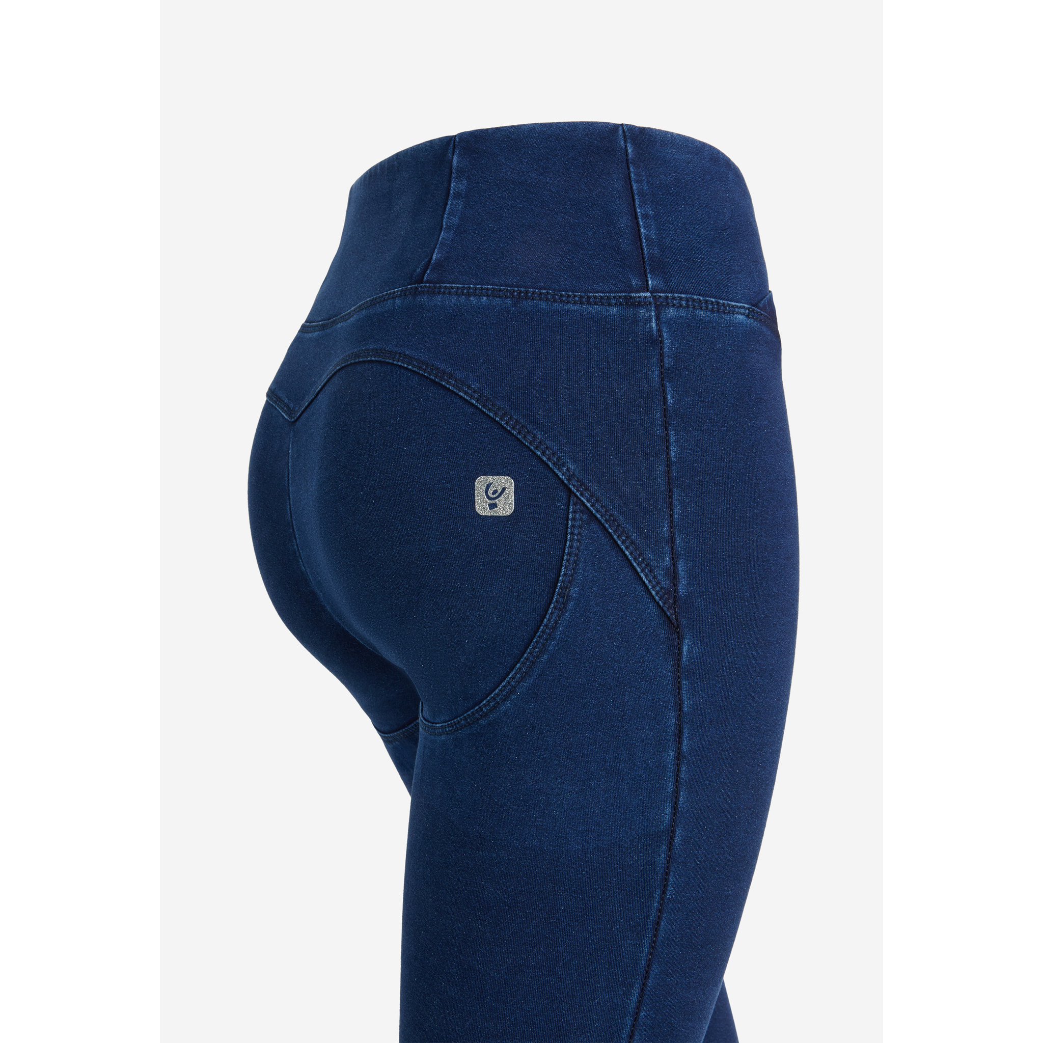 Leggings push up WR.UP® CORE vita alta in jersey denim
