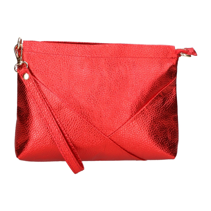 Pochette da Donna Giorgia in Vera Pelle Made in Italy 19x27x2 cm