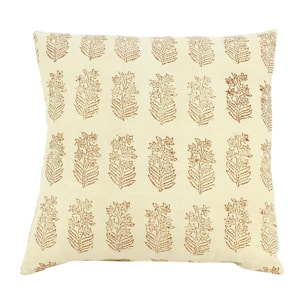 Coussin en coton beige 40cm ADYAR