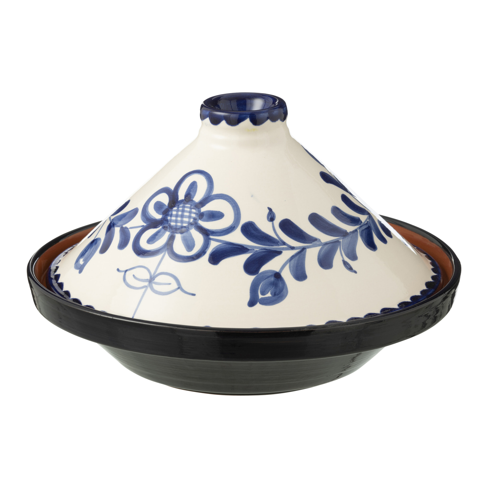 J-Line tajine Granada - céramique - blanc/bleu