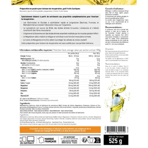 STC NUTRITION - Recup Max - Préparation pour boisson de récupération antioxydante - Goût Fruits Exotiques - Anti-Dopage - 13 bidons - 525 g