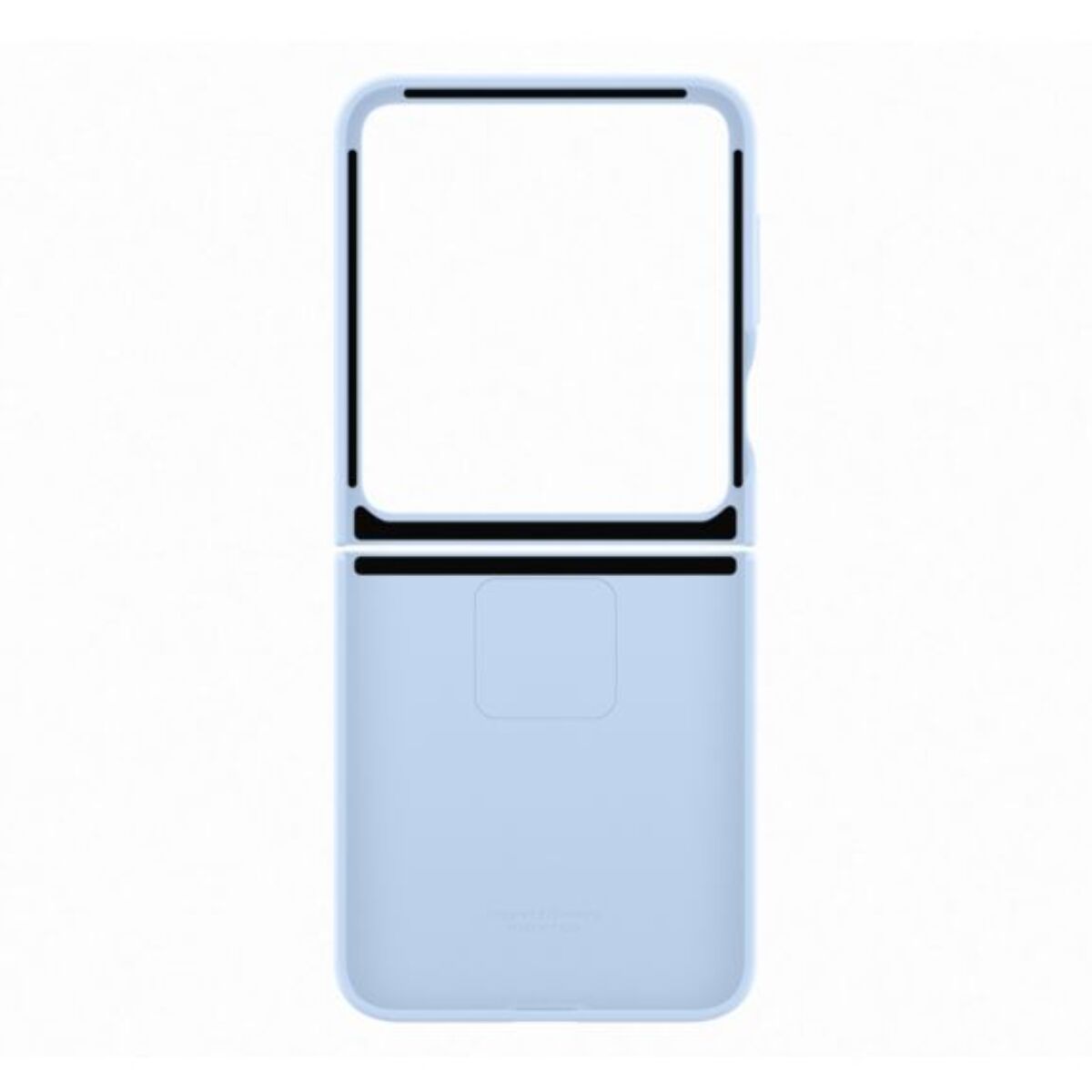 Coque SAMSUNG Z Flip6 silicone Bleu avec anneau