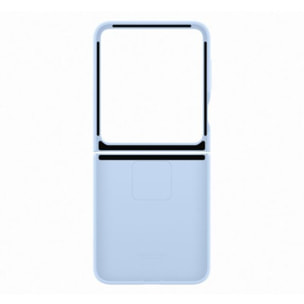 Coque SAMSUNG Z Flip6 silicone Bleu avec anneau