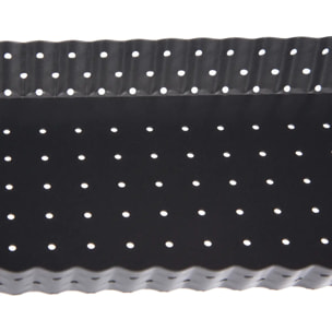 Moule à fond perforé métal 35x11cm