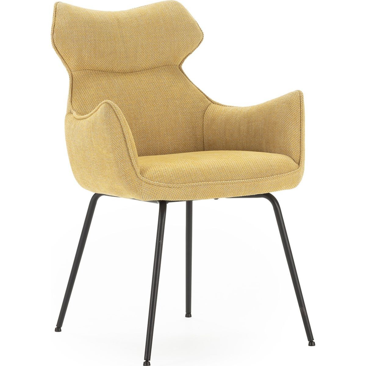 Lot de 2 fauteuils de table en tissu - ICONIC