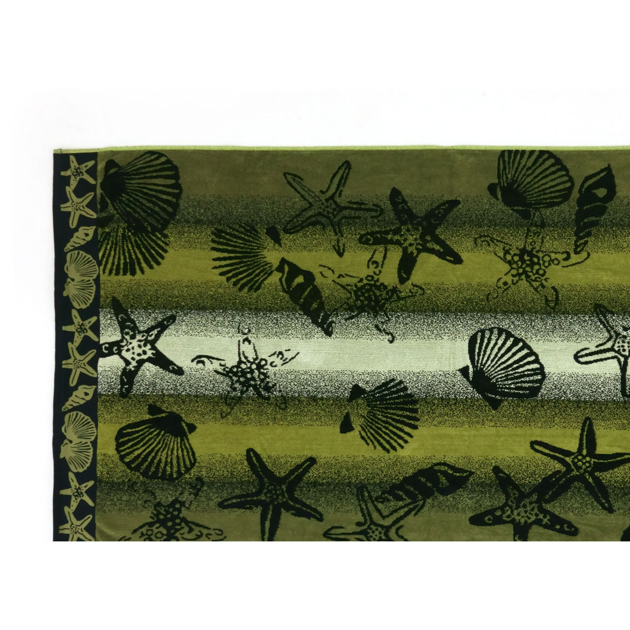 Telo Mare Spugna Jacquard Spiaggia Disegno New Shell