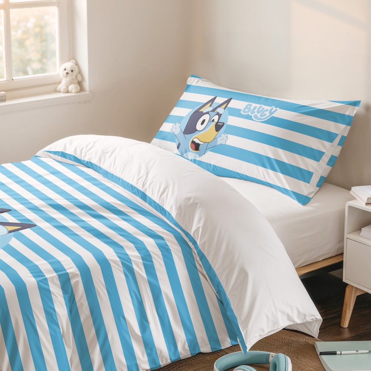 Funda nordica BLUEY + funda almohada 45x110