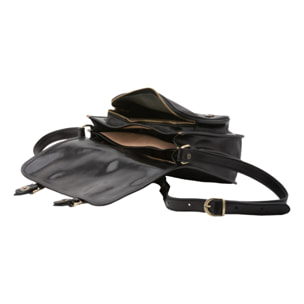 Borsa a tracolla da donna - Modello False - 100% vera pelle - 27.5 x 22.0 x 12.0 cm