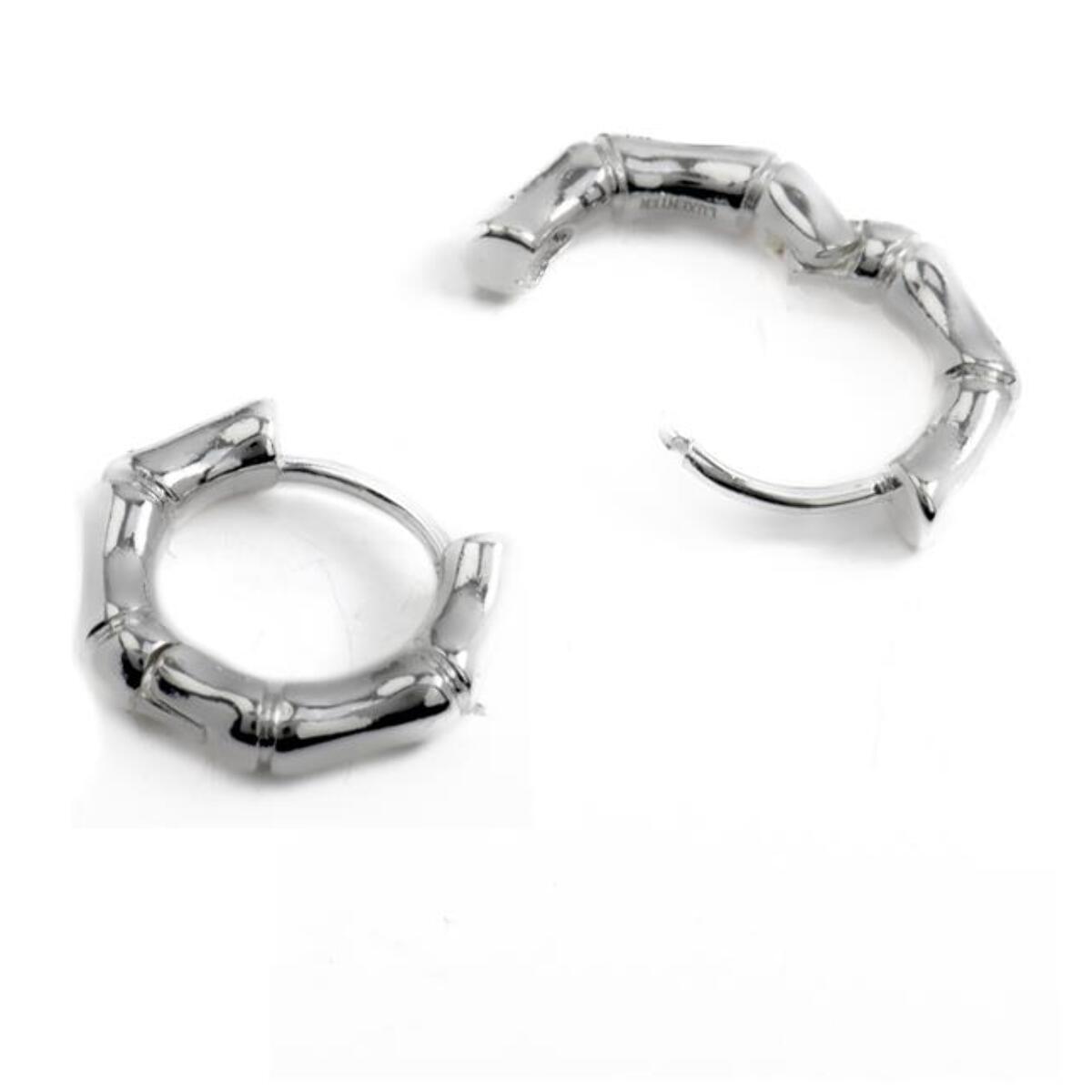 Pendientes Lux by Lux acabados baño rodio