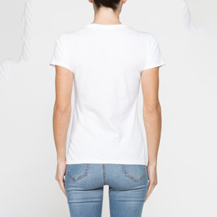 T-SHIRT IN JERSEY SLUB CON STAMPA