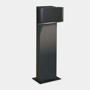 LEDS C4 Baliza Ip66 Diago Bollard Led 5W Blanco Cálido - 3000K Gris Urbano 286Lm