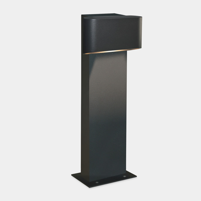 LEDS C4 Baliza Ip66 Diago Bollard Led 5W Blanco Cálido - 3000K Gris Urbano 286Lm