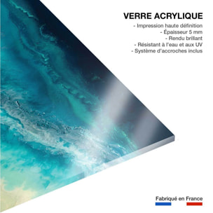 Tableau bleu dynamique Tableau plexiglas