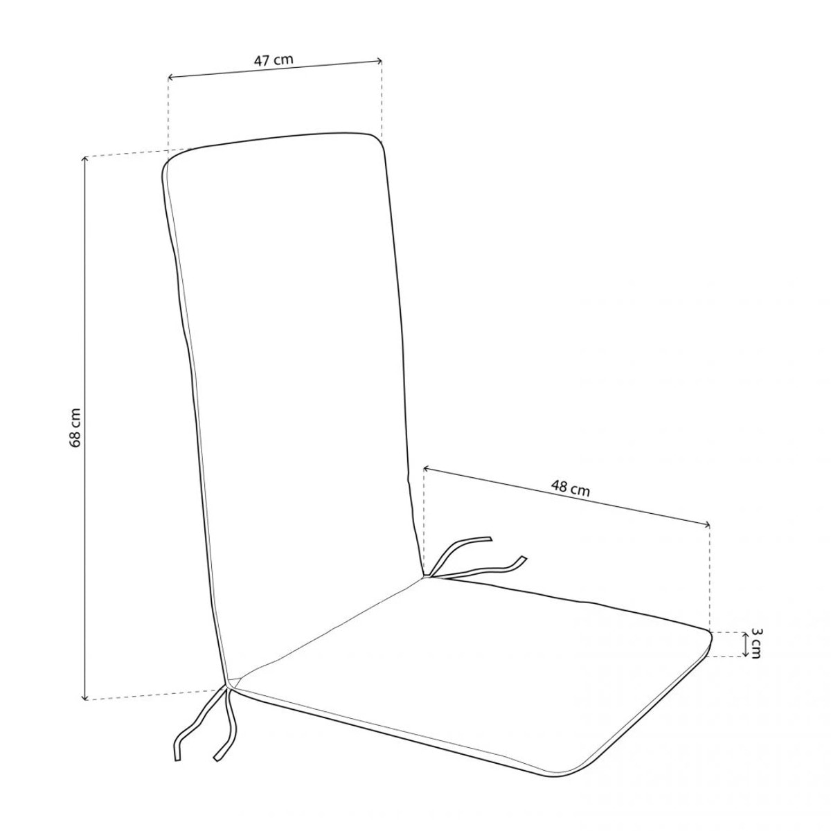 Cojín reversible de sillón Verde - Gris