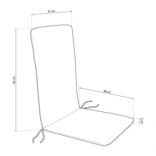 Cojín reversible de sillón Verde - Gris